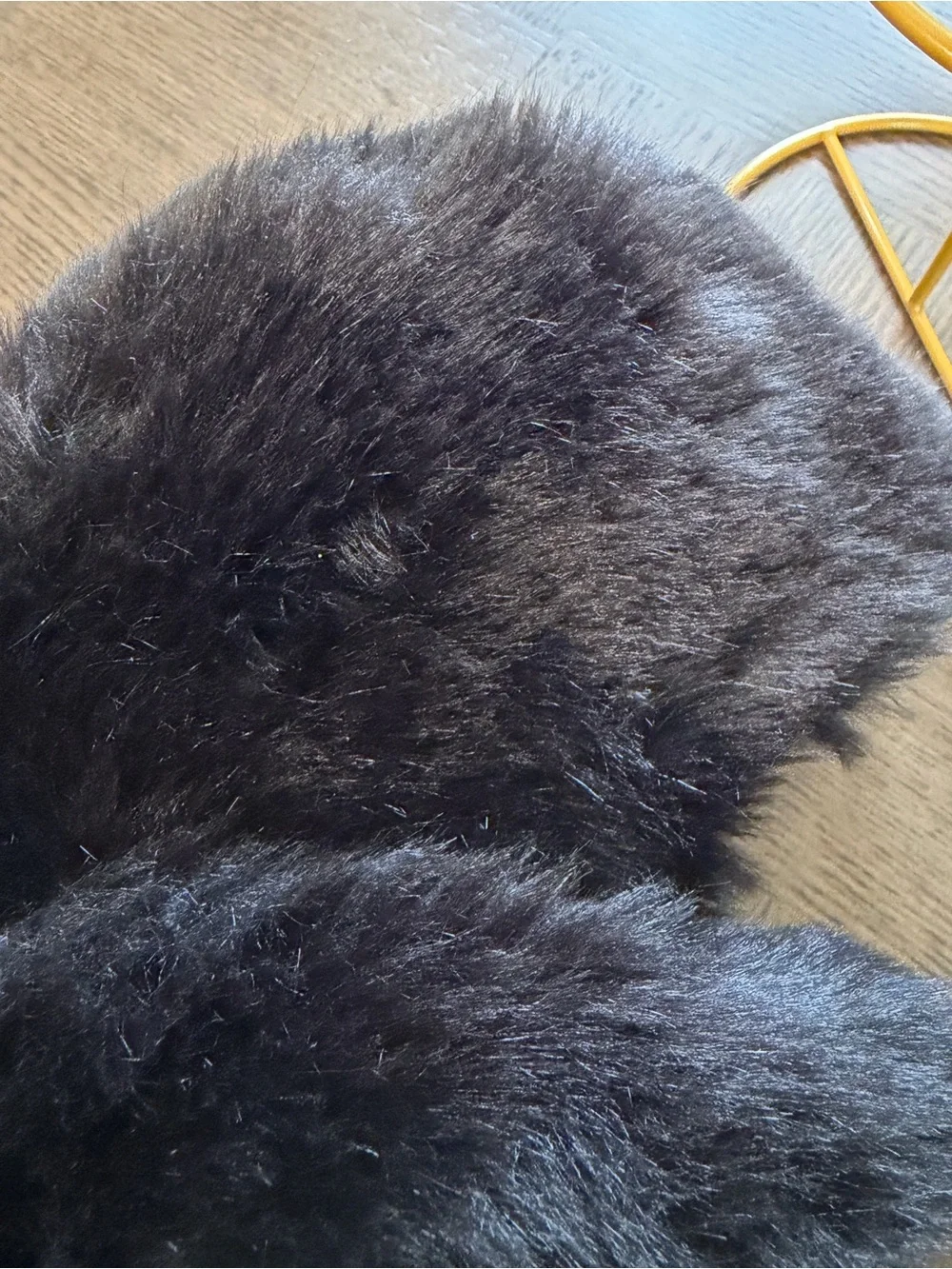 The BRAND Kids Black Faux Fur Trapper Hat sku24